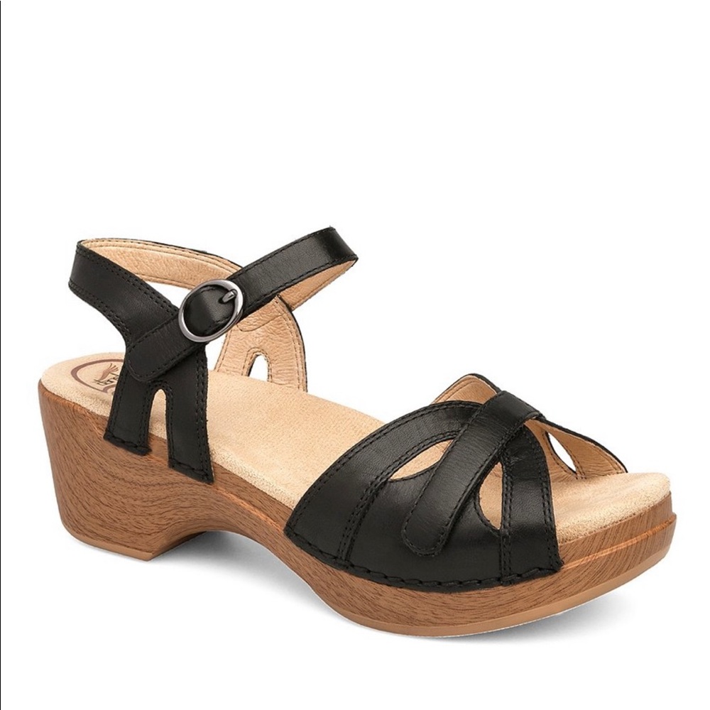 Season Leather Block Heel Platform by Dansko